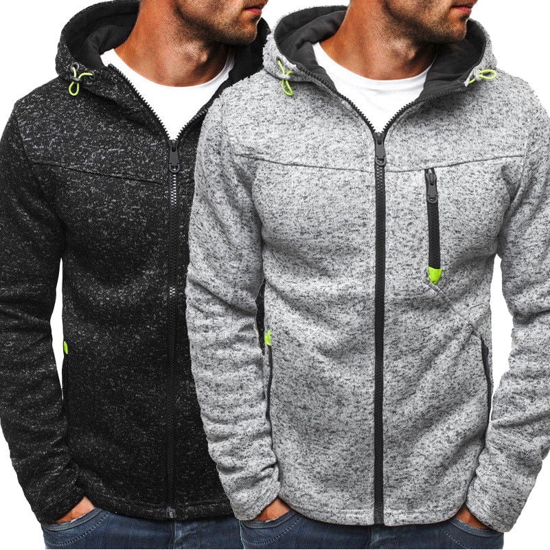 plain black zip up jacket