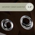 thumbnail image 3 of Premium Soft Touch Curtain Panel - 150" x 108" 1 Panel - Chocolate, 3 of 4