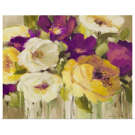 Great BIG Canvas | Rolled Lanie Loreth Poster Print entitled Deep in Purple I