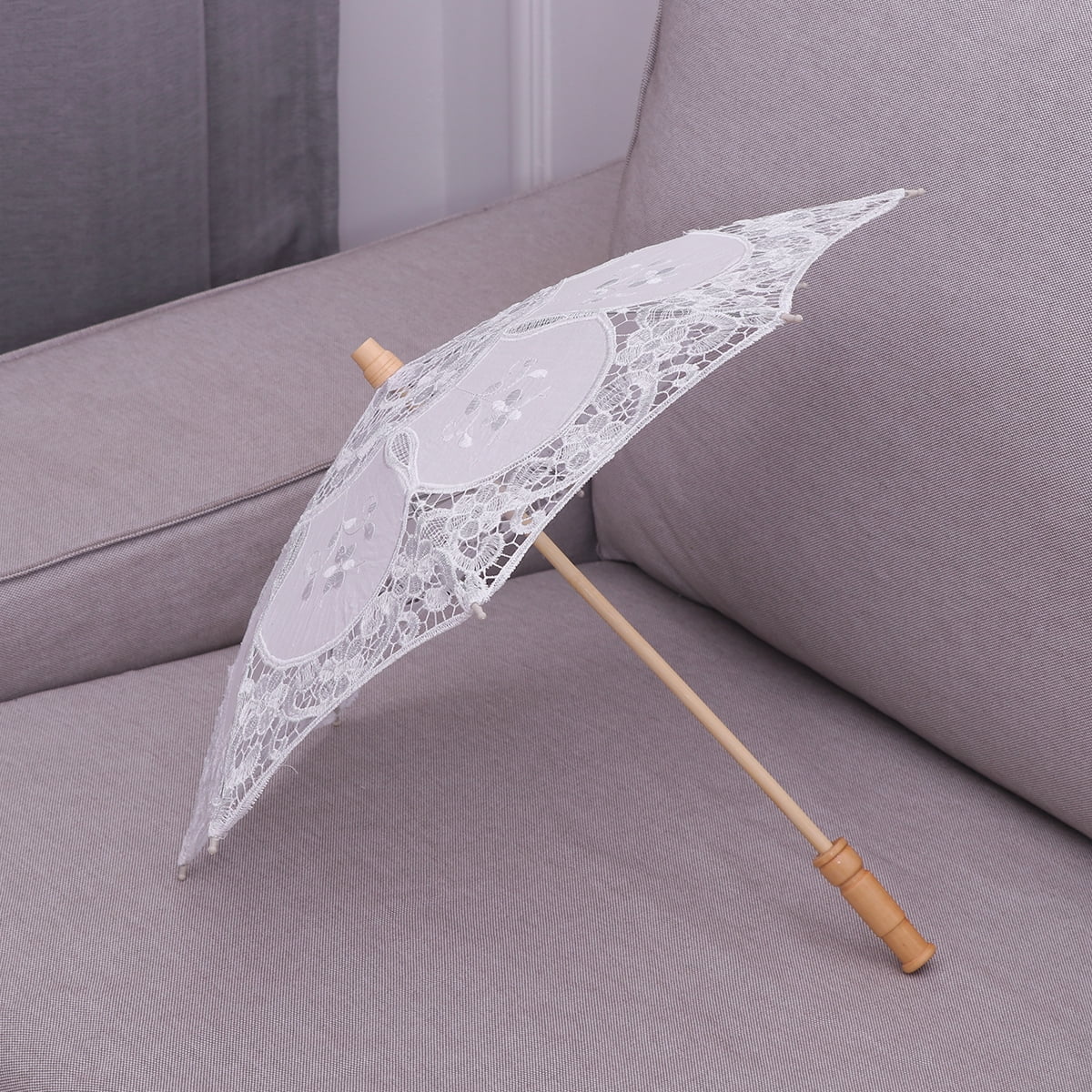 3 Count Style Parasol Handmade Umbrella Child Miss Size 2 White