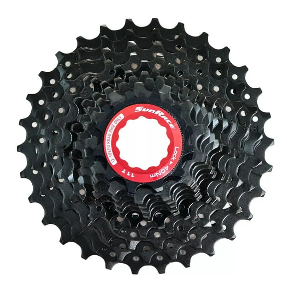 Sunrace RZ800 12 Speed Road Bike Cassette 11-30T, Black, SR3019