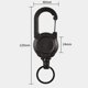 thumbnail image 4 of 2023 Nuevo llavero táctico Luya de cuerda de alambre retráctil automático para exteriores - Llaveros con mosquetón de alta resistencia, soporte para insignia de mosquetón multiherramienta antirro, 4 of 5