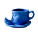 thumbnail image 1 of Taza de café de cerámica personalizada con diseño de arte facial, estilo de belleza concentrado, té negro, regalo de boda para San Valentín., 1 of 1