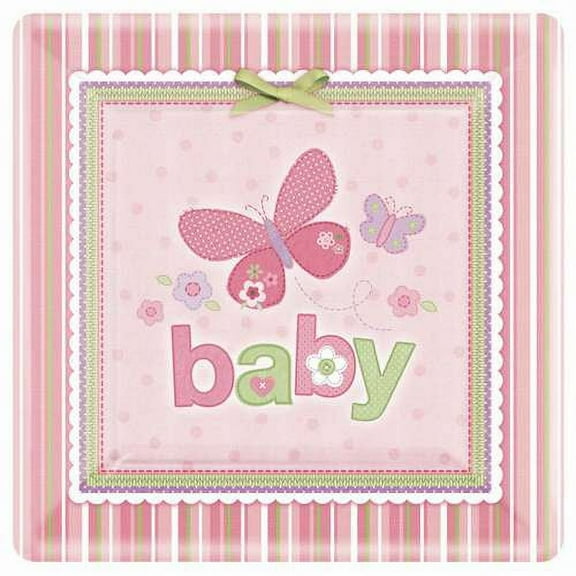 Carter's Baby Shower Pink Large Paper Plates (8ct)
