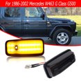 thumbnail image 3 of Smoked Lens Sequential Amber LED Side Marker Lights for 1986-02 Mercedes G-Class -, 3 of 3