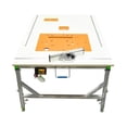 thumbnail image 3 of Multifunctional Woodworking Workbench Small Saw Table Portable Folding Saw Table Decoration DIY Folding Workbench (80*120cm) ,Long Lasting, 3 of 6