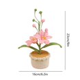 thumbnail image 3 of Handmade Home Decoration Yarn Weaving Simulated Flower Desktop Bonsai, 3 of 6