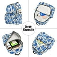 thumbnail image 5 of Quilted Backpack Fashion Backpack 10.23*5.11*12.59 Inch Women's Fashion Backpack Picnic Shopping Travel Out Sports backpack Blue Tulip3, 5 of 7