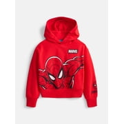 Boys's Spider-Man Graphic Hoodie with Long Sleeves, Sizes 4-18