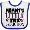 thumbnail image 3 of Inktastic Mommy's Little Tax Deduction Pink Hearts Boys or Girls Baby Bib, 3 of 4