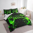 thumbnail image 3 of Manfei Chic Game Console Bedding King Size, Modern Video Game Bedding Sets King Size, Teenager Boys Girls Reversible Comforter Sets with Sheets, Breathable Bedroom Decoration, 7pcs, 3 of 6