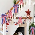 thumbnail image 4 of 4th of July Patriotic Bows, American Flag Wreath Bows With Long Tails, Red White Blue Stars and Stripes Bows for Independence Day, Memorial Day, Wreaths, Party and Holiday Decorations, 4 of 7
