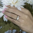 thumbnail image 2 of 0.5 Carat Cubic Zirconia Double Shared Prong Graduated Six Stone Ring Wrap in Sterling Silver (sterling-silver, 9), 2 of 3