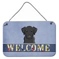 thumbnail image 1 of Impresiones de Bienvenida Labrador Negro Caroline's Treasures 8 x 12 BB1421DS812, 1 of 1