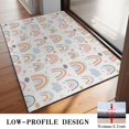thumbnail image 3 of White Boho Bohemia Rainbows Clouds Stars Pattern Door Rugs,Washable Non Slip Door Mats Indoor,Decorative Door Mats,Entry Mat Indoor for Entrance,Bedroom,Kitchen,Bathroom,20"x32", 3 of 6
