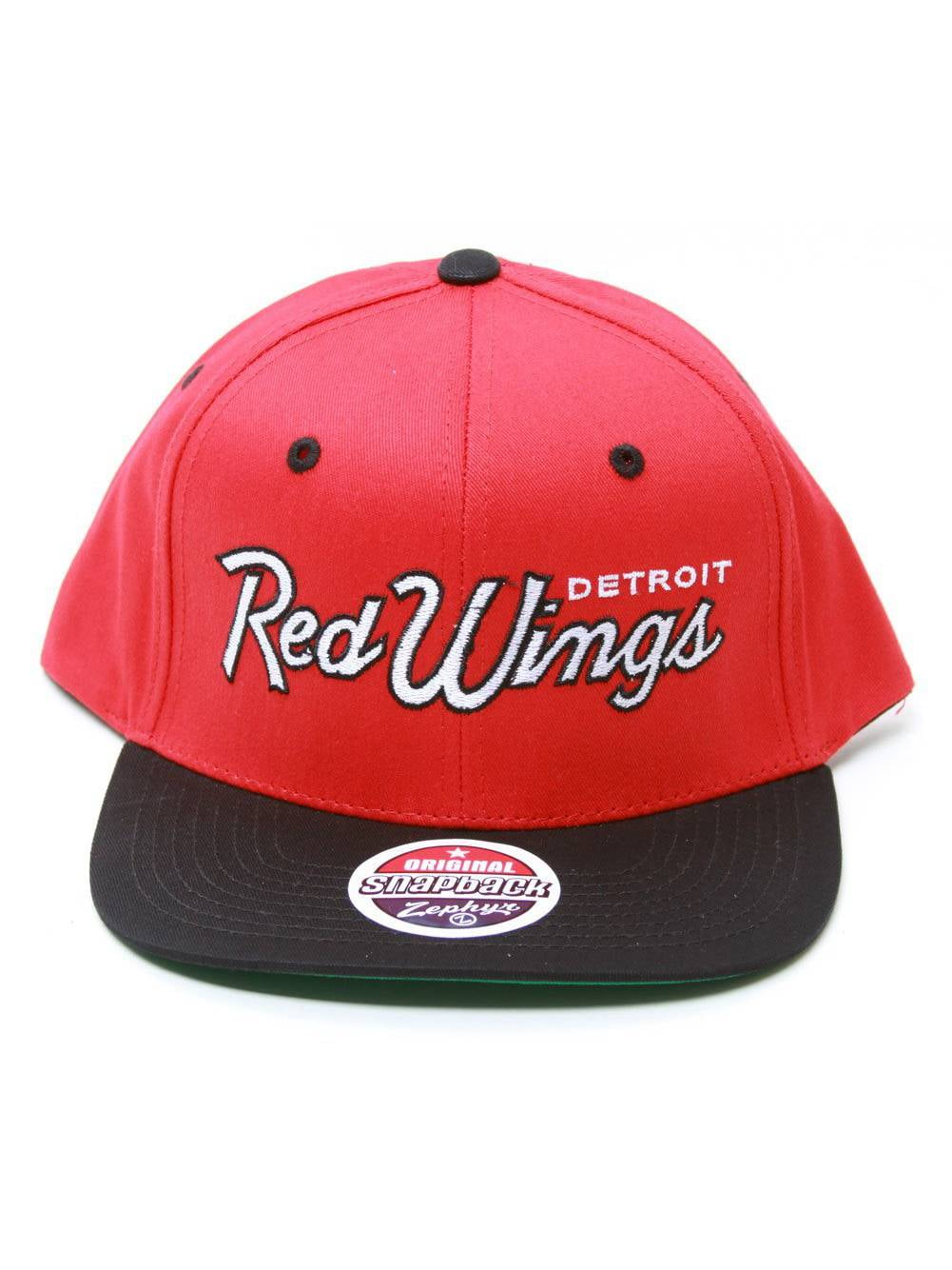 red wings snapback hat