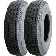 Set 2 DuroTrac Heavy Duty Trailer Tires ST 205/90D15 / 7.00-15 8 Ply Load Range D - 11066