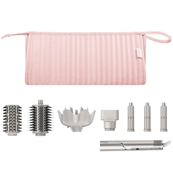 Funda de viaje Lexeeco Dyson Airwrap con secador de pelo Shark, color rosa