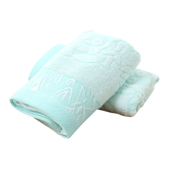 Arestory 100% Cotton Bath Towels 2 Pack Shower Towels with 2 Colors Ultra Soft for Daily Use 29 by 13 1/2 Inches Large Bathroom Towel Set (Blue)
