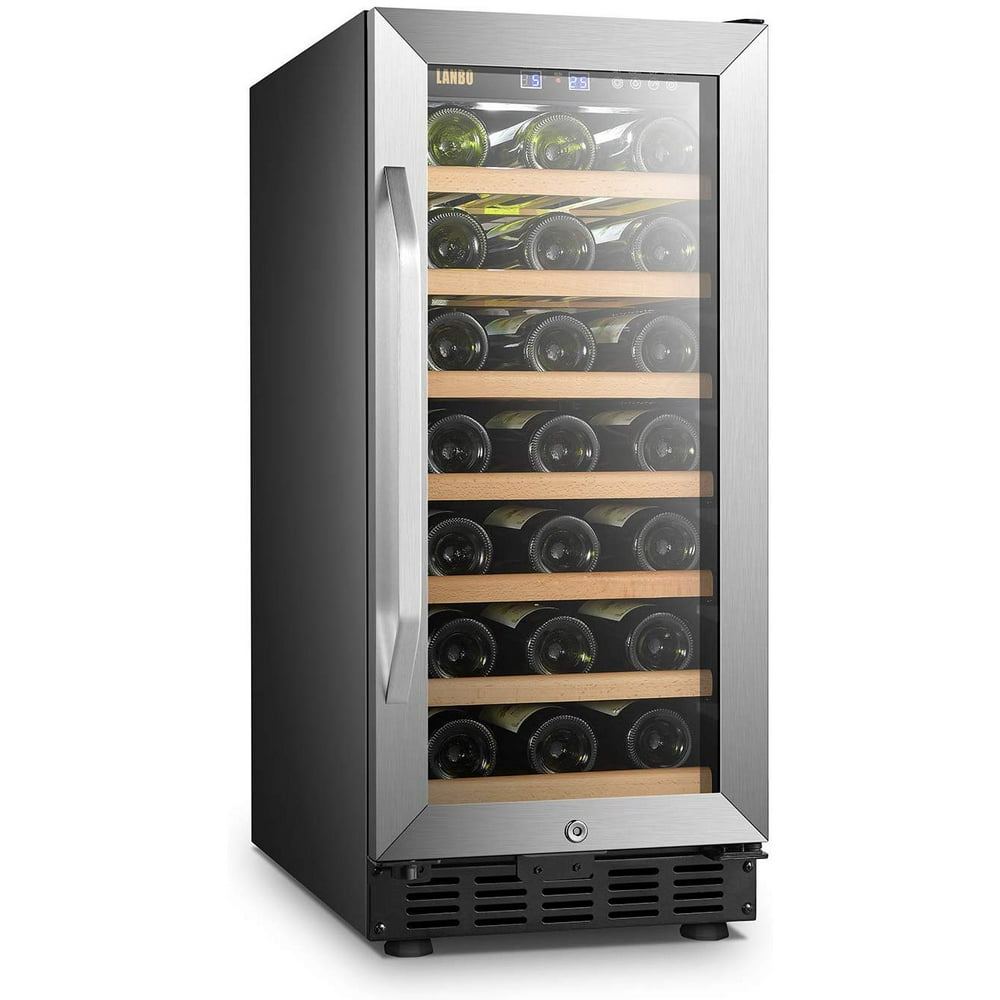 Lanbo 33 Bottle Under Counter Builtin Single Zone Compressor Wine