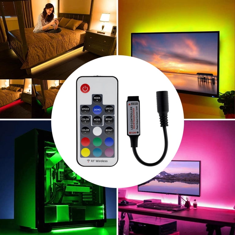 Etopxizu Computer Rgb Led Light Strip With Remote Control | Shelly Lighting
