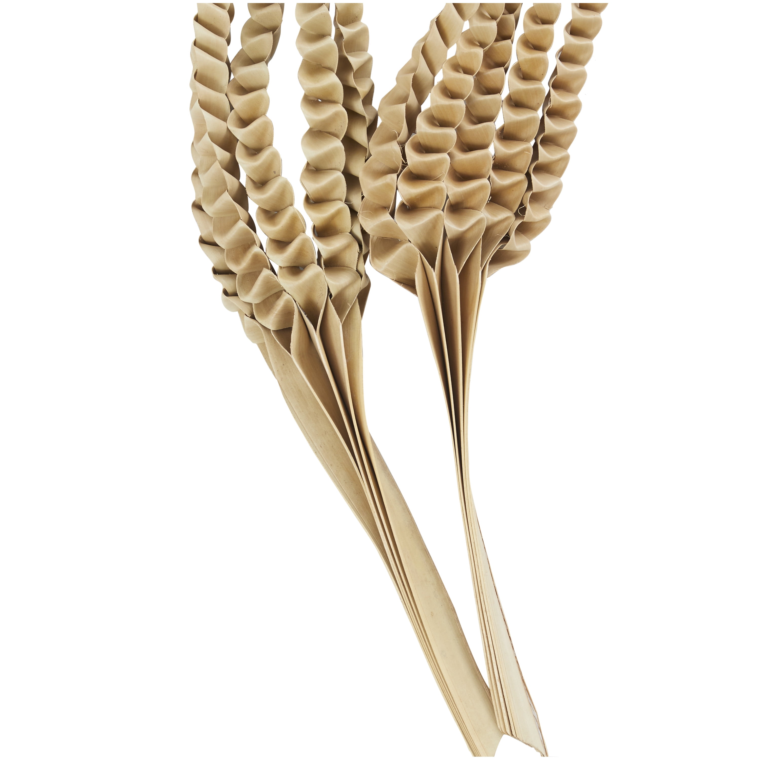 32" Handmade Tall Five Finger Dried Plant Natural Foliage Palm Leaf Bouquet, by DecMode