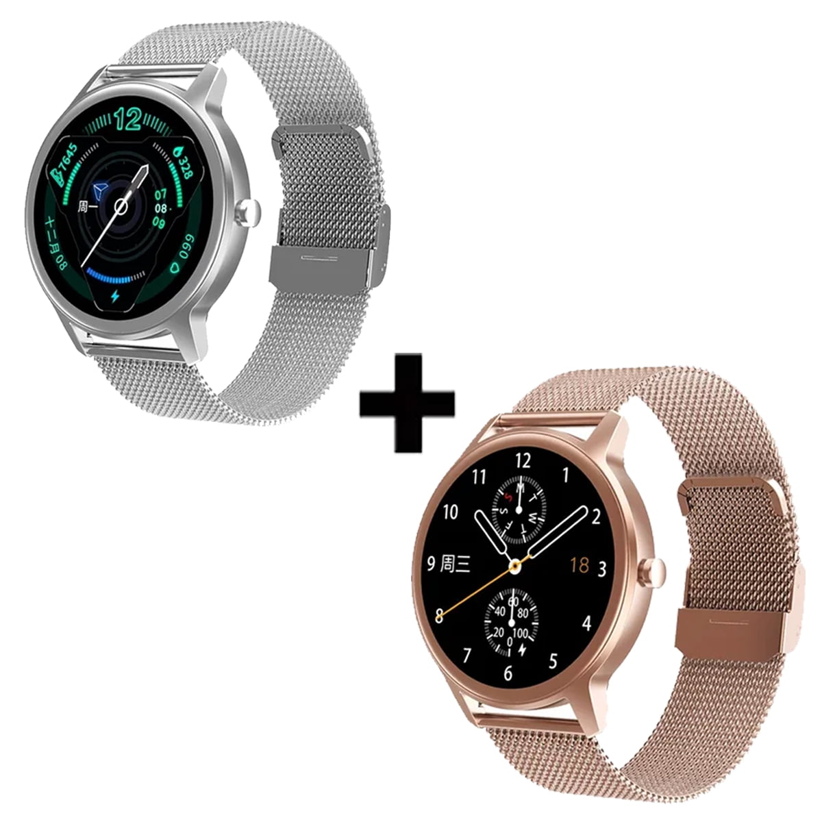 Combo Dos Relojes Smartwatch Sport Tech Pad SW PRO V3 1.28 TechPad SW PRO V3 1.28 Walmart en linea
