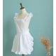thumbnail image 3 of Delantal de encaje de algodón blanco,Delantal,Estilo victoriano,Vestido elegante,Delantal,Bata de cocina,Delantal de algodón, 3 of 9