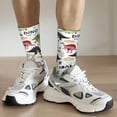 thumbnail image 5 of Goofa Cute Dinosaurs Printed Men's Crew Socks, Soft Durable Breathable Moisture-Wicking with Odor Control Cotton socks, 5 of 9