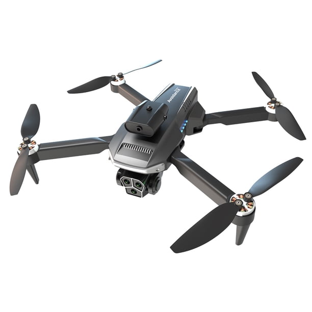 Pisexur Electrónica para Hombres Drones con Motor Sin Escobillas y 3 Cámaras Resistente al Viento Modo Sin Cabeza Control por Gestos Drone FPV con Luz LED Genial para Adultos Drone RC para Principian