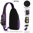 thumbnail image 3 of Sling Backpack,Halloween Bat Camouflage Pattern Crossbody Bag with Water Bottle Holder,Waterproof Sling Bag for Men/Women with Chest Phone Holder for Hiking,Travel, 3 of 6