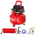 thumbnail image 1 of Compresor de aire ECOMAX portátil para panqueques de 3 galones y 110 PSI, 1 of 8