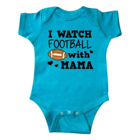 

Inktastic I Watch Football with My Mama Gift Baby Boy Bodysuit