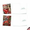 thumbnail image 3 of The Best Card Company 36 Assorted Christmas Notecards Box Set 4 x 5.12 Inch with Envelopes (6 Designs, 6 Each) Red Truck Puppies AM3375XSG-B6x6, 3 of 6