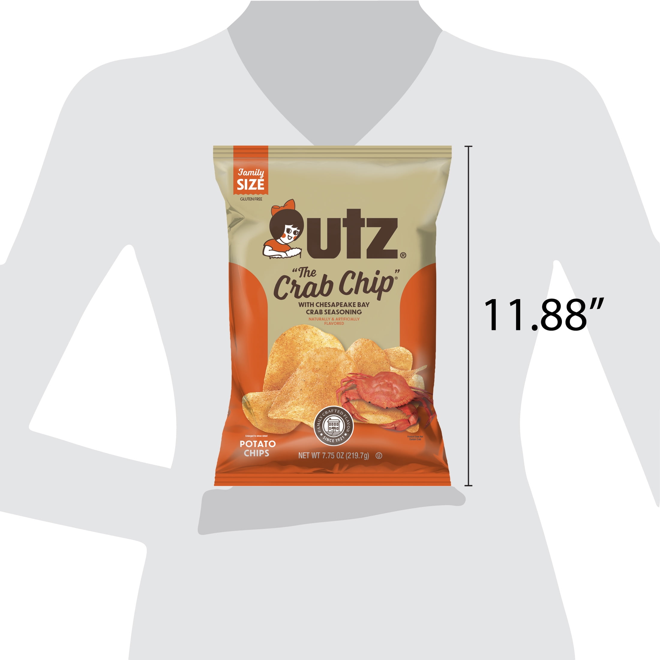 【お取り寄せ商品】【アメリカウォルマート品】Utz ザ クラブ チップ チェサピーク マルチパック ポテトチップス 約28g  60 個入り Utz The Crab Chip Chesapeake Seasoned, Multipack Potato Chips, 1 oz, 60 Count Utz The Crab Chip Potato Chips 7.75 oz Maryland Seafood Snack
