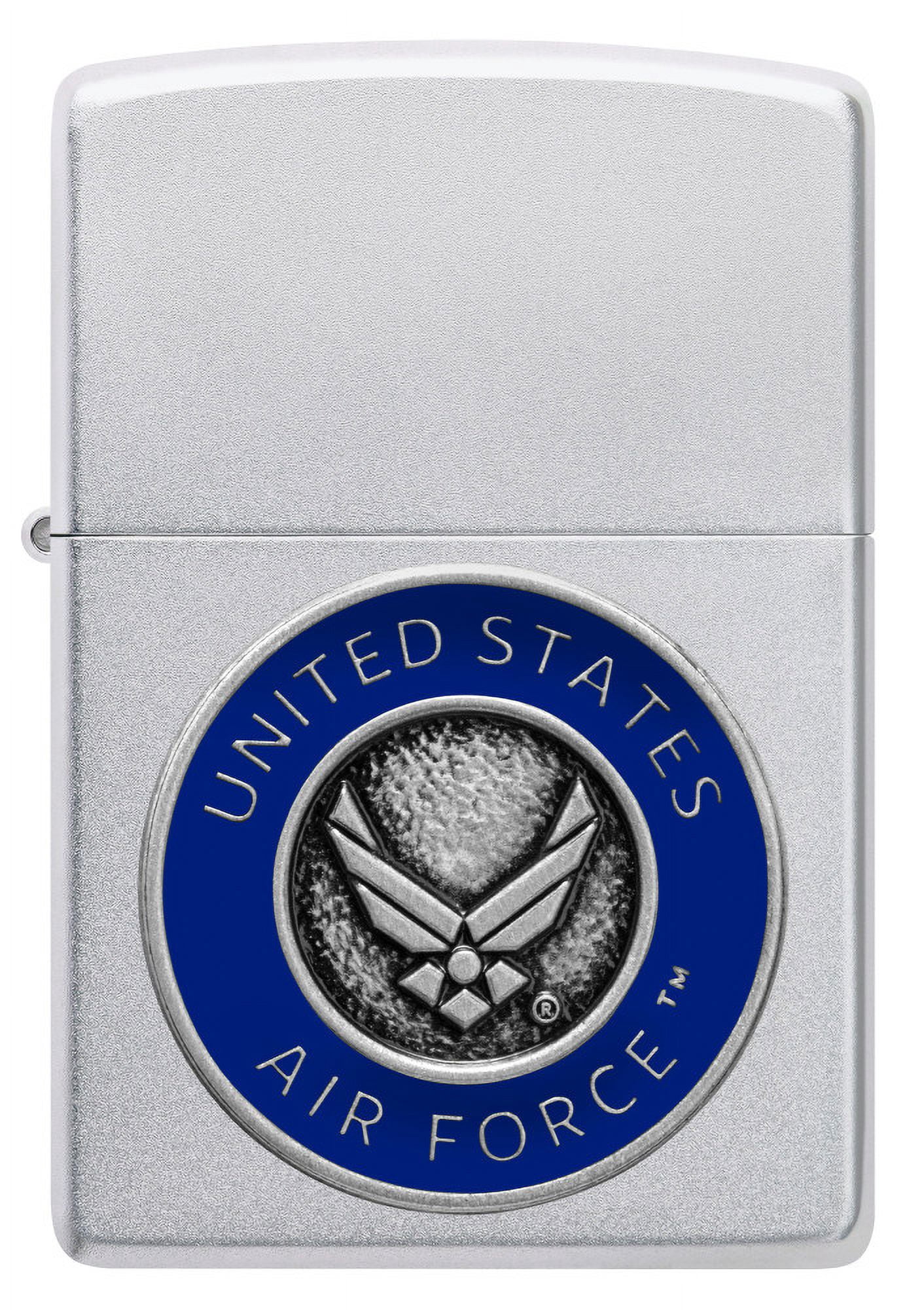 Zippo United States Air Force™ Emblem Satin Chrome Pocket Lighter