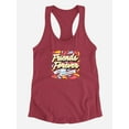 thumbnail image 3 of Friends Forever Color Drops Racerback Tank Women -Image by Shutterstock, Female Small, 3 of 4