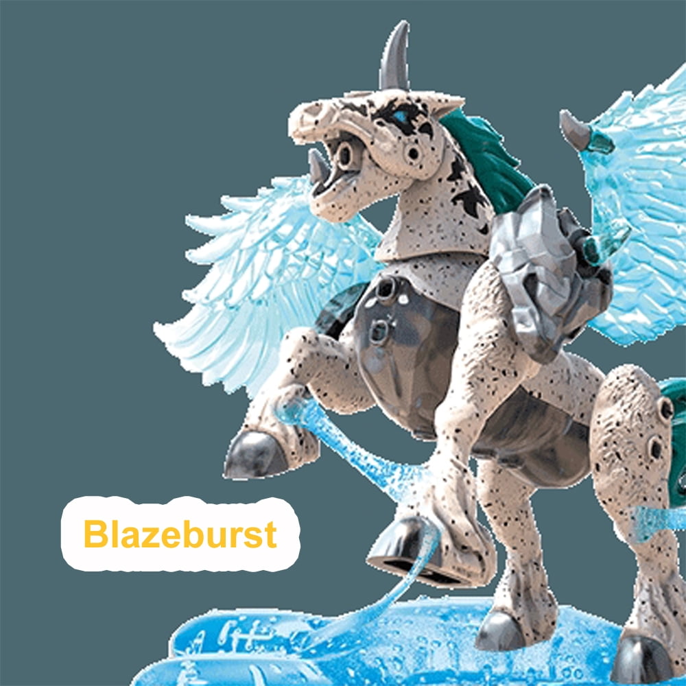 Identified Blind Egg Series 4 Breakout Beasts Mega Construx Blazeburst White Pegasus Unopened Mystery Egg