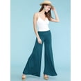 thumbnail image 2 of Made by Johnny Women's Chic Palazzo Lounge Pants XXXXL TEAL, 2 of 6