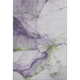 thumbnail image 2 of Addison Rugs Mayfield Premium Machine Washable Transitional Abstract Purple Rectangle Rug, 5' X 7'6" Machine Washable Transitional Abstract Purple Oversized Sherpa Throw Blanket, 2 of 7