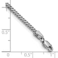 thumbnail image 3 of 14k White Gold Bracelet Chain Styles Franco Women's 1.5 mm 7 in with Lobster Clasp, 3 of 3