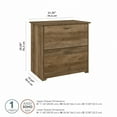 thumbnail image 2 of Bush Furniture Cabot Lateral File Cabinet, 2 Drawer, Reclaimed Pine, 2 of 7