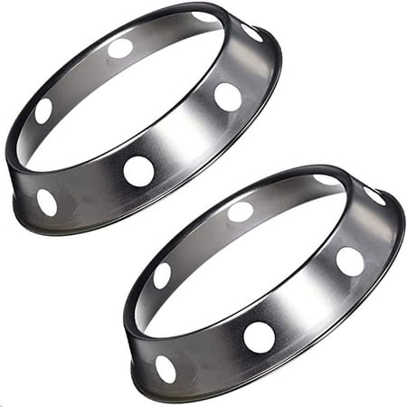 

Wok Ring is Suitable for All Woks Steel Wok Rack 7¾-Inch and 9¾-Inch Reversible Size(2 Pack)