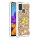 thumbnail image 2 of Funda para Samsung Galaxy A21S con Brillo Líquido Flotante, Purpurina, Parachoques y Anillo Giratorio Soporte, 2 of 5