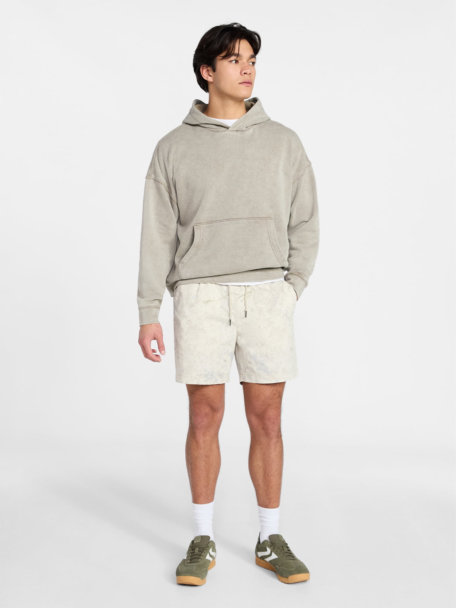 No Boundaries Flat Front Shorts, 6" Inseam, Men's XS-5XL