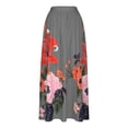 thumbnail image 5 of Njagoc3 Womens High-Waisted Vibrant Floral Print Midi Skirt for Wedding Guests & Formal Parties, 5 of 5