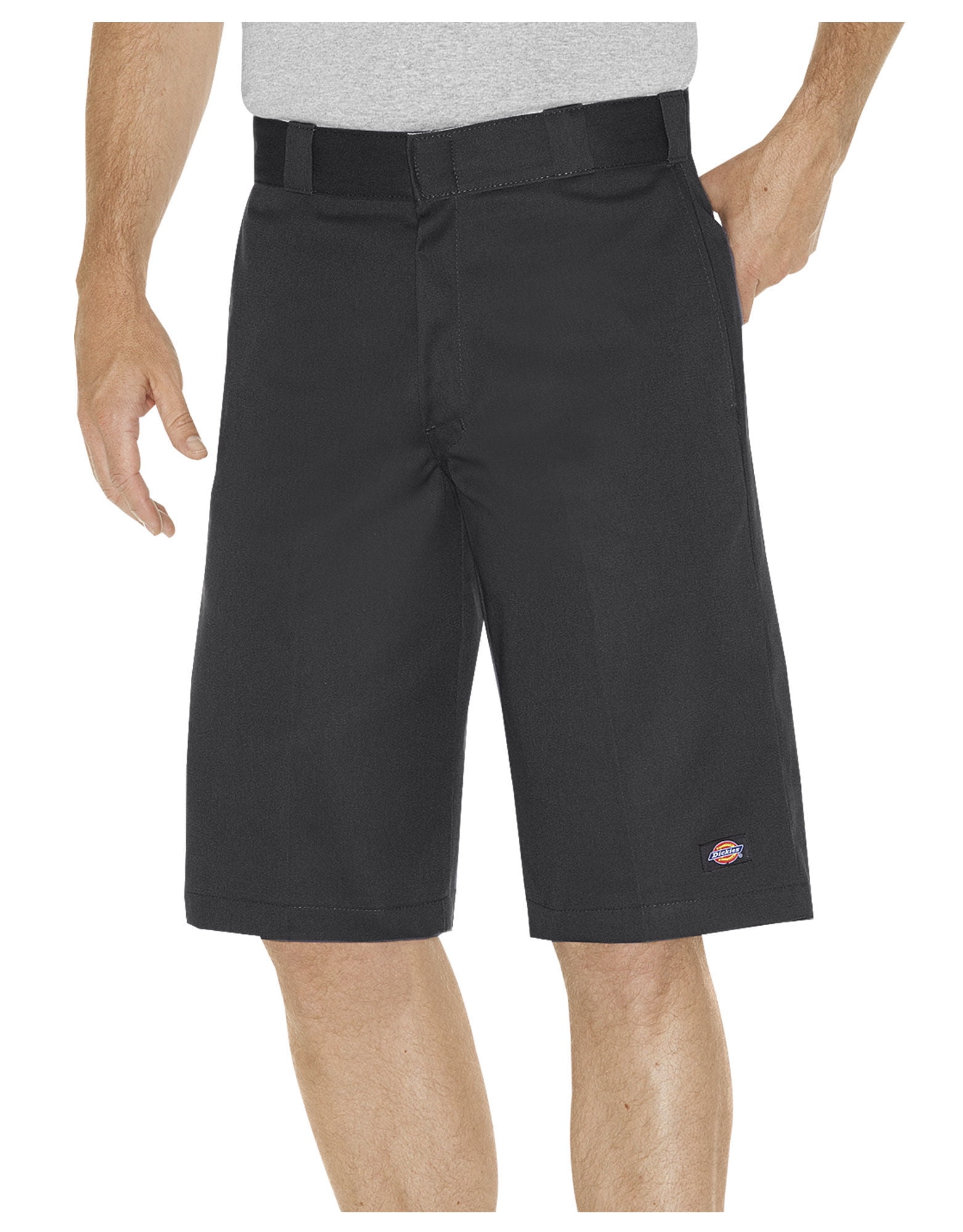 Dickies Mens 13 Relaxed Fit MultiPocket Work Shorts, 34, Black