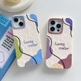 thumbnail image 6 of Lucky Color Line Drawing Oil Painting Soft  for iPhone Case (Purple,iPhone 14 Pro Max), 6 of 6