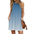 thumbnail image 2 of JINMGG 2023 Summer Clearance Dresses under $10.00 Women Fashion Summer Casual Sleeveless Round-Neck Printing Dress Loose Dress, 2 of 6