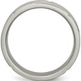 thumbnail image 2 of Titanium Polished And Satin 6mm Grooved Band (Size 7) Made In China tb329-7, 2 of 5